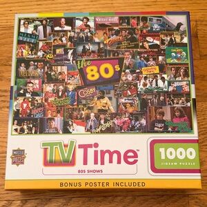 TV Time 80s Shows Master Pieces Jigsaw Puzzle NEW
